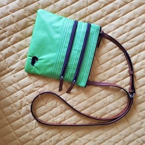Lime green dooney & Bourke crossbody